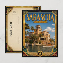 Sarasota Florida Vintage Art Deco Gouden Tijdperk