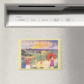Sarasota Florida vintage jaren 1920 scene Magneet (Insitu (Vaatwasser))