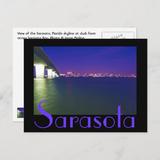 Sarasota, Florida, VS Briefkaart (Voorkant / Achterkant)