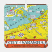 Sarasota-Ornament Metalen Ornament (Voorkant)