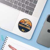 Sarasota Springs, Florida Sticker (Laptop met iPhone)
