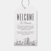 Sarasota stadsprofiel | Welkomstbericht cadeaubijs Cadeaulabel (Voorkant)