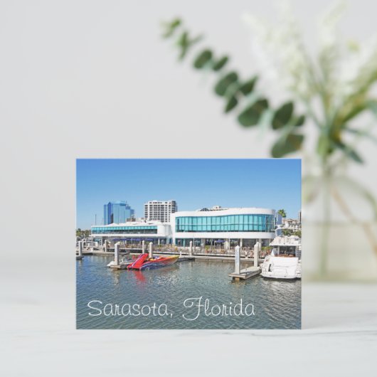 Sarasota van de baai briefkaart (Staand voorkant)