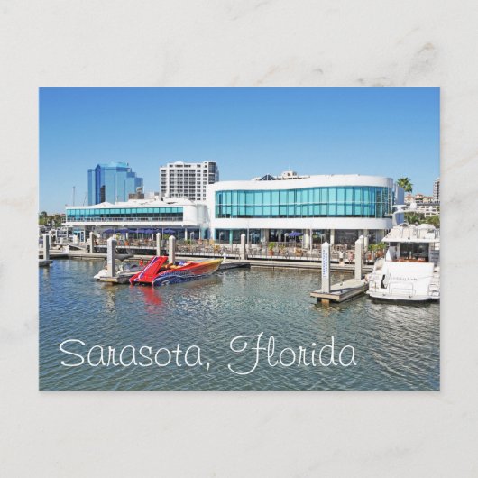 Sarasota van de baai briefkaart (Voorkant)