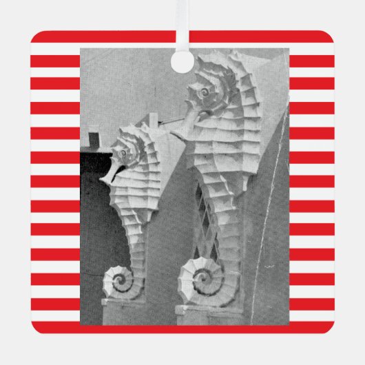 Sarasota Zee paard Ornament (Voorkant)