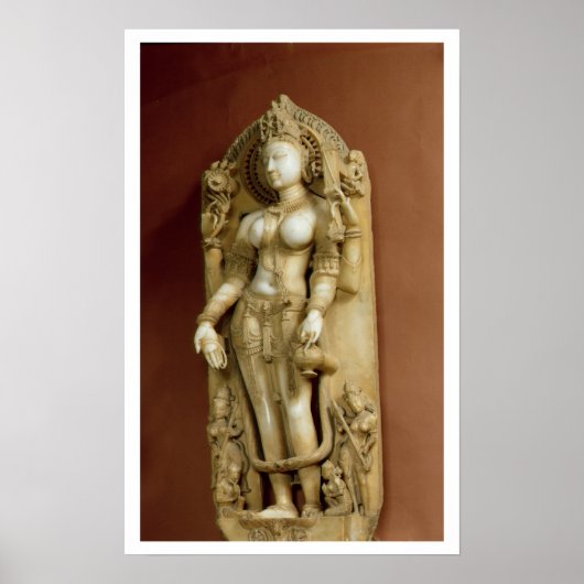Sarasvati, de godin van het Leren, Pallu, Rajasth Poster (Voorkant)