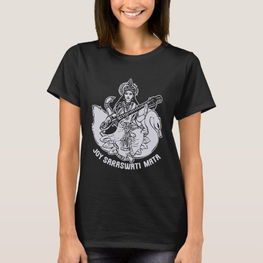 Sarasvati Hindu Godin T-shirt (Voorkant)
