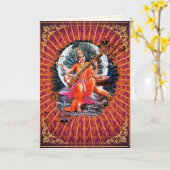 Sarasvati - Kaart, Groet, Opmerking, Leeg Kaart (Gele Bloem)