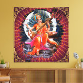 Sarasvati - Wrapped Canvas Afdruk (Insitu (Woonkamer))