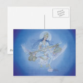 Saraswati Briefkaart (Voorkant / Achterkant)