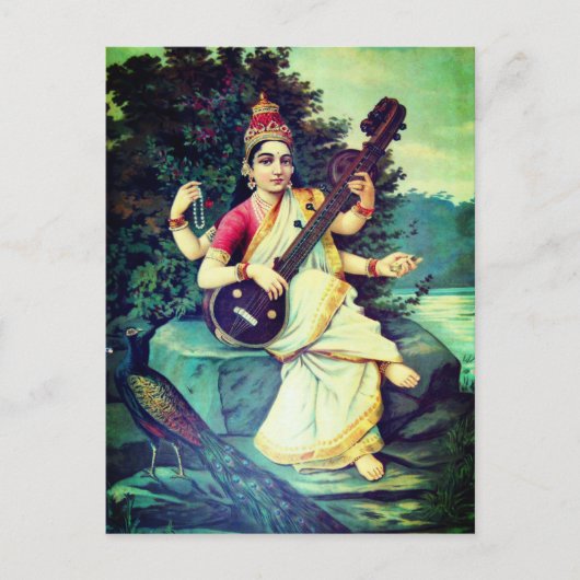 Saraswati Briefkaart (Voorkant)