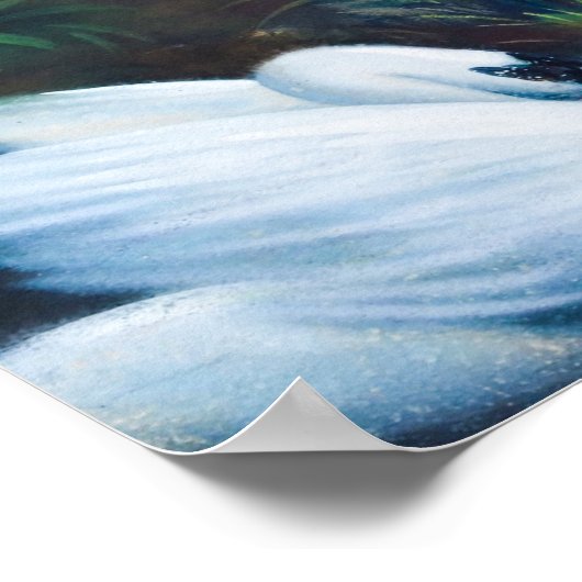 Saraswati door M Ramalingam Poster (Hoek)