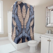 Saraswati Feather Relief Douchegordijn (In situ)