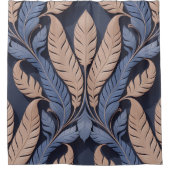 Saraswati Feather Relief Douchegordijn (Voorkant)