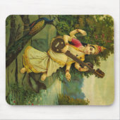 Saraswati, Godin of Music van Raja Ravi Varma Muismat (Voorkant)