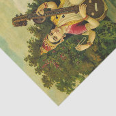 Saraswati, Godin of Music van Raja Ravi Varma Tissuepapier (Detail)