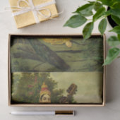 Saraswati, Godin of Music van Raja Ravi Varma Tissuepapier (Geschenk)