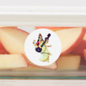 Saraswati, Hindu Goddess Labels (Aangebracht)