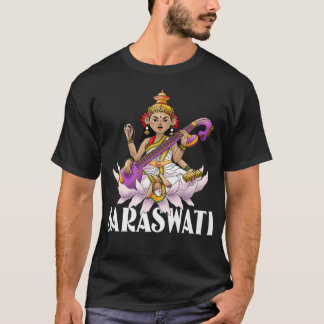 Saraswati Hindu Goddess van het Wisdom Diwali-fest T-shirt