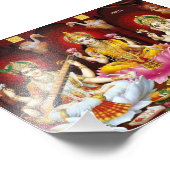 Saraswati, Lakshmi en Ganesha Print (6 x 4 inch) Foto Afdruk (Hoek)
