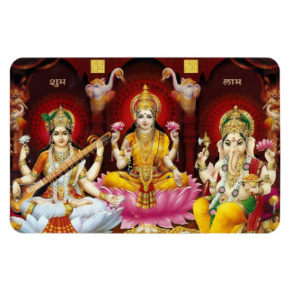 Saraswati, Lakshmi, & Ganesha Flexi Magnet Magneet