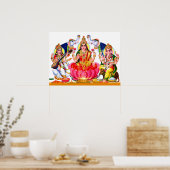 Saraswati, Laxmi, Ganesha Poster (Keuken)