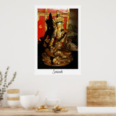 Saraswati, muziek en poëzie poster (Keuken)