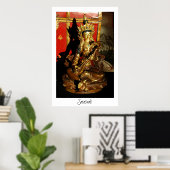 Saraswati, muziek en poëzie poster (Thuiskantoor)