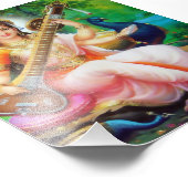 Saraswati Print (4 x 6 inch) - versie 1 Foto Afdruk (Hoek)