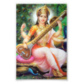 Saraswati Print (4 x 6 inch) - versie 1 Foto Afdruk (Voorkant)