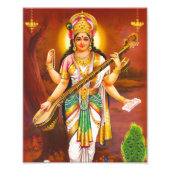 Saraswati Print (8 x 10 inch) - Versie 2 Foto Afdruk (Voorkant)
