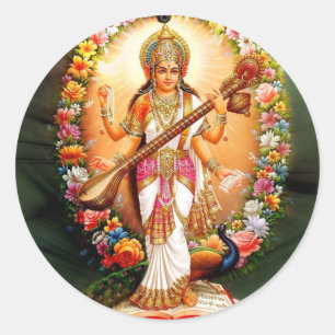 Saraswati Ronde Sticker