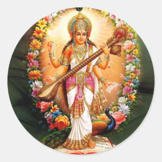 Saraswati Ronde Sticker