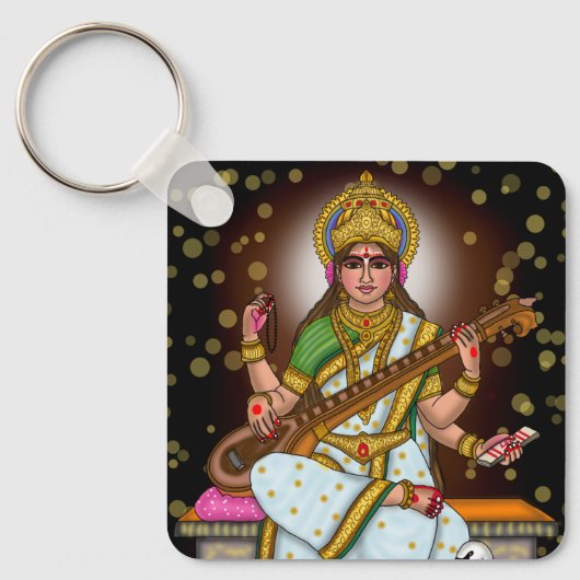 Saraswati-sleutelhanger Godin Sleutelhanger (Voorkant)