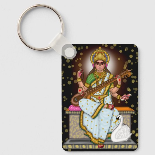 Saraswati-sleutelhanger Godin Sleutelhanger (Voorkant)