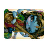 "Saraswati Spelen Veena" Flex Magnet Magneet (Horizontaal)