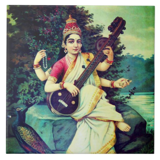 Saraswati Tegeltje (Voorkant)