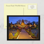 Saraswati Temple, Ubud Bali Indonesië Briefkaart (Voorkant / Achterkant)