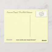 Saraswati Temple, Ubud Bali Indonesië Briefkaart (Achterkant)