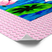 Saraswati zit op een lotusbloesem poster (Hoek)