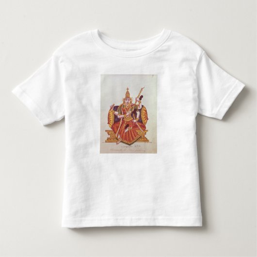 Saratheswae, hindoe godin van het leren kinder shirts (Voorkant)