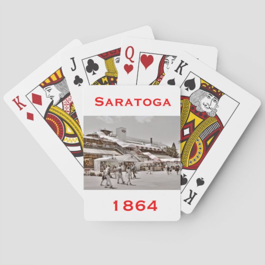Saratoga 1864 speelkaarten (Achterkant)