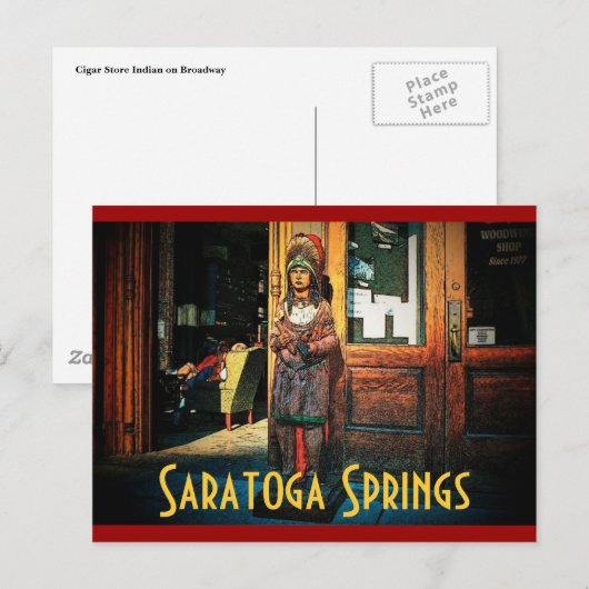 Saratoga Cigar Store Briefkaart (Voorkant / Achterkant)