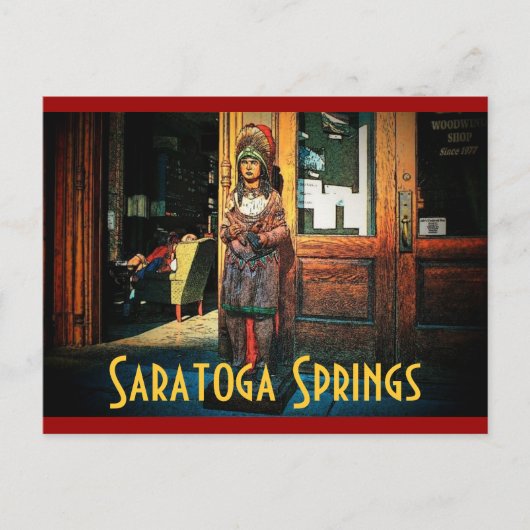 Saratoga Cigar Store Briefkaart (Voorkant)