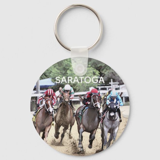 SARATOGA - De bocht om Sleutelhanger (Voorkant)