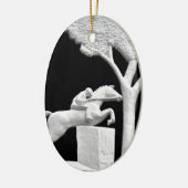 Saratoga Horse Art Keramisch Ornament (Links)