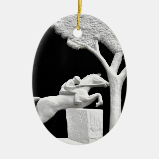 Saratoga Horse Art Keramisch Ornament (Voorkant)