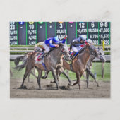 Saratoga Horse Racing Briefkaart (Voorkant)