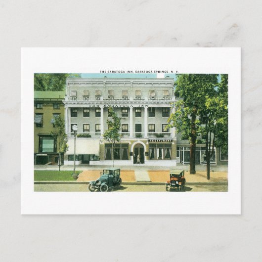 Saratoga Inn, Saratoga Springs, NY Briefkaart (Voorkant)