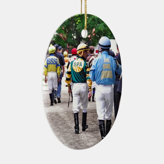 Saratoga Jockeys Keramisch Ornament (Rechts)